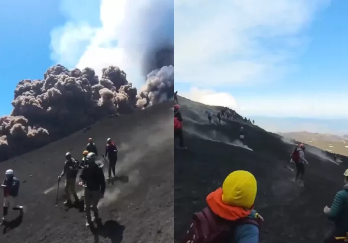 Gunung Etna Meletus! Italia Diselimuti Abu Vulkanik