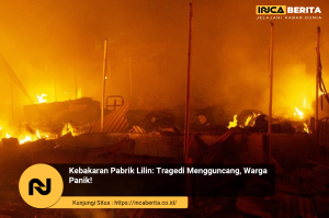 kebakaran pabrik lilin