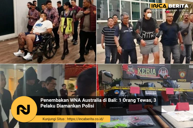 Penembakan WNA Australia di Bali: 1 Orang Tewas, 3 Pelaku Diamankan Polisi