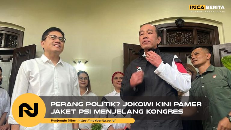 Perang Politik? Jokowi Kini Pamer Jaket PSI Menjelang Kongres