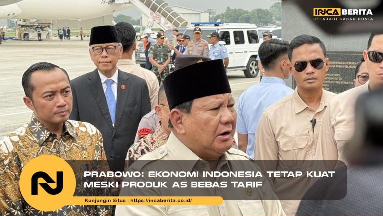 Prabowo: Ekonomi Indonesia Tetap Kuat Meski Produk AS Bebas Tarif