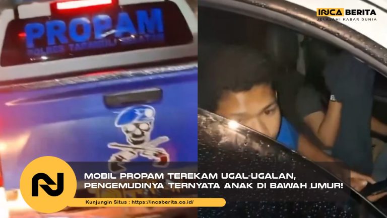 Mobil Propam Terekam Ugal-ugalan, Pengemudinya Ternyata Anak di Bawah Umur!
