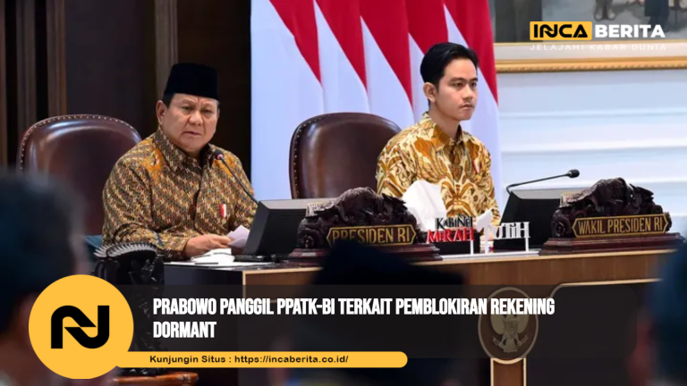 Prabowo Panggil PPATK-BI Terkait Pemblokiran Rekening Dormant