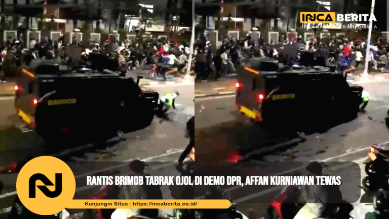Rantis Brimob Tabrak Ojol di Demo DPR, Affan Kurniawan Tewas