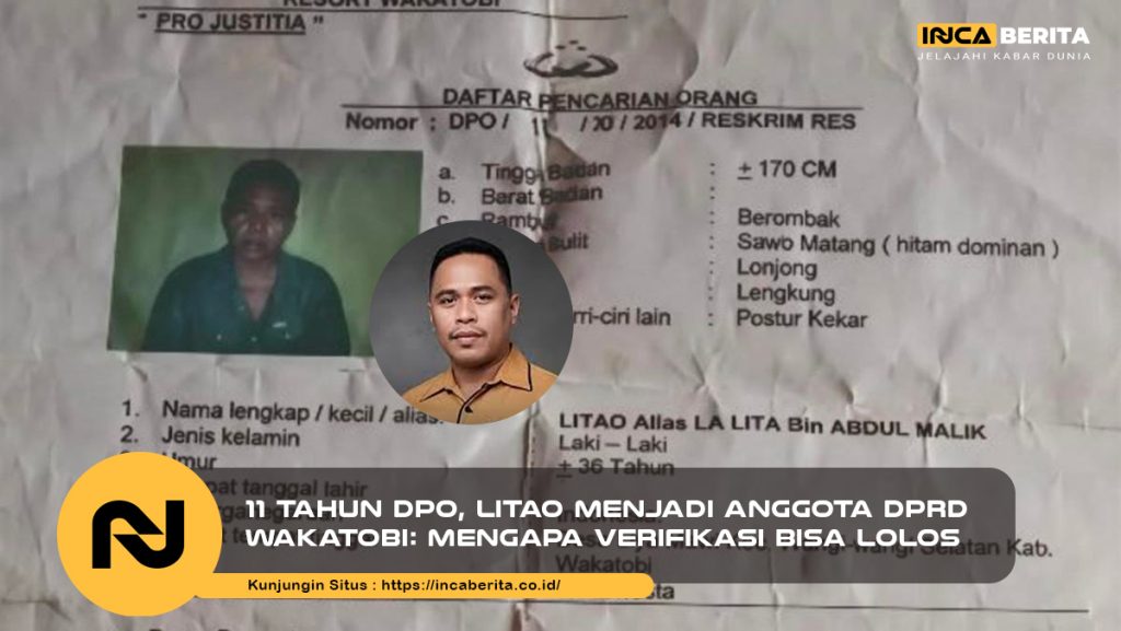 11 Tahun DPO, Litao Menjadi Anggota DPRD Wakatobi: Mengapa Verifikasi Bisa Lolos