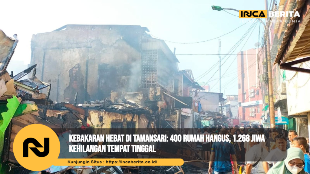 Tamansari Jakarta kebakaran: Petugas Pemadam Berjuang Hingga Malam