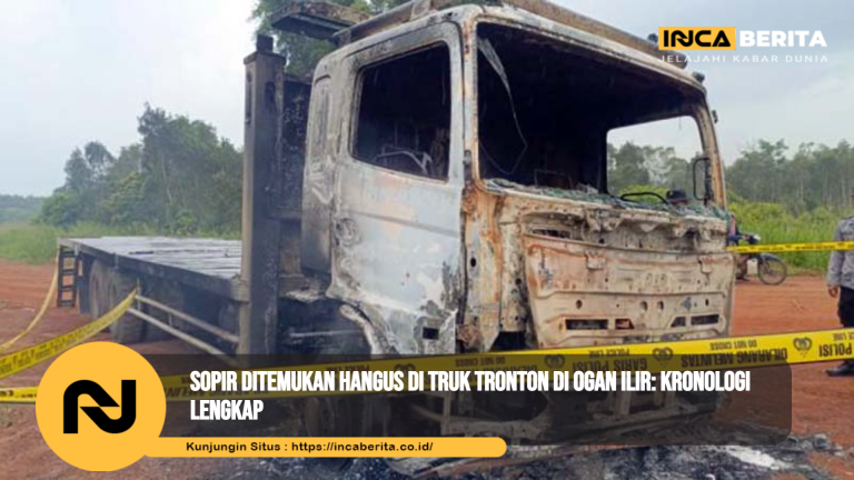 Jenazah Terbakar Dalam Truk Tronton: Warga Ogan Ilir Gempar dengan Penemuan Mengerikan Ini