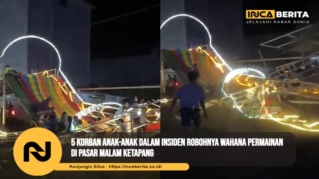 Wahana Rainbow Slide Ambruk