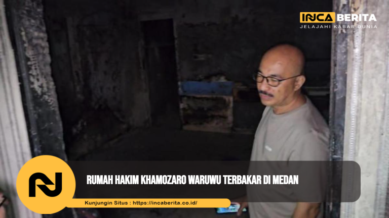 Rumah Hakim Khamozaro Waruwu Terbakar di Medan