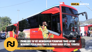 Promo QRIS Tap NFC memudahkan penumpang Trans Jateng menikmati perjalanan praktis dengan harga spesial terbatas