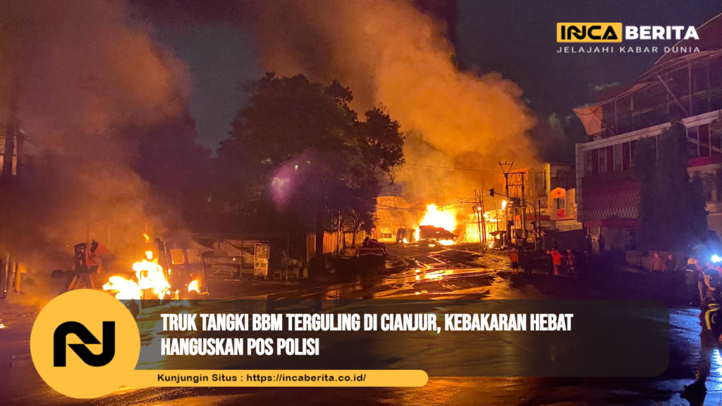 Truk Tangki BBM Terbakar di Tengah Jalan, Warga Panik Berhamburan Menyelamatkan Diri