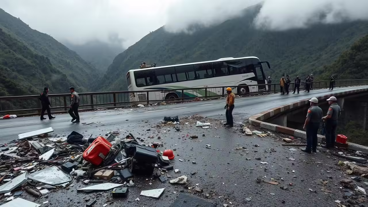 Tragedi Bus Rombongan Siswa di Kolombia: 17 Orang Tewas Jatuh ke Jurang