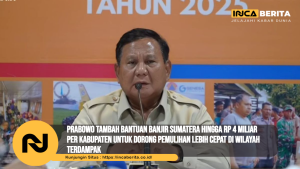 Prabowo Tambah Bantuan Banjir Sumatera Hingga Rp 4 Miliar per Kabupaten untuk Dorong Pemulihan Lebih Cepat di Wilayah Terdampak