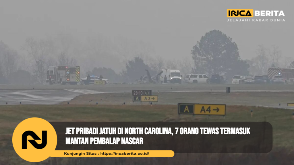 Jet Pribadi Jatuh di AS