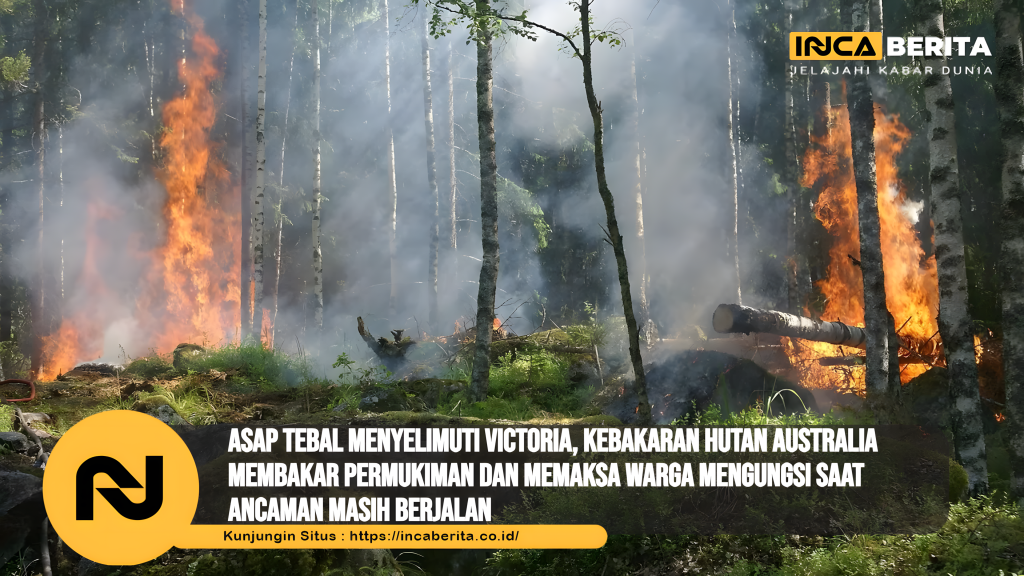 Asap Tebal Menyelimuti Victoria, Kebakaran Hutan Australia Membakar Permukiman dan Memaksa Warga Mengungsi Saat Ancaman Masih Berjalan