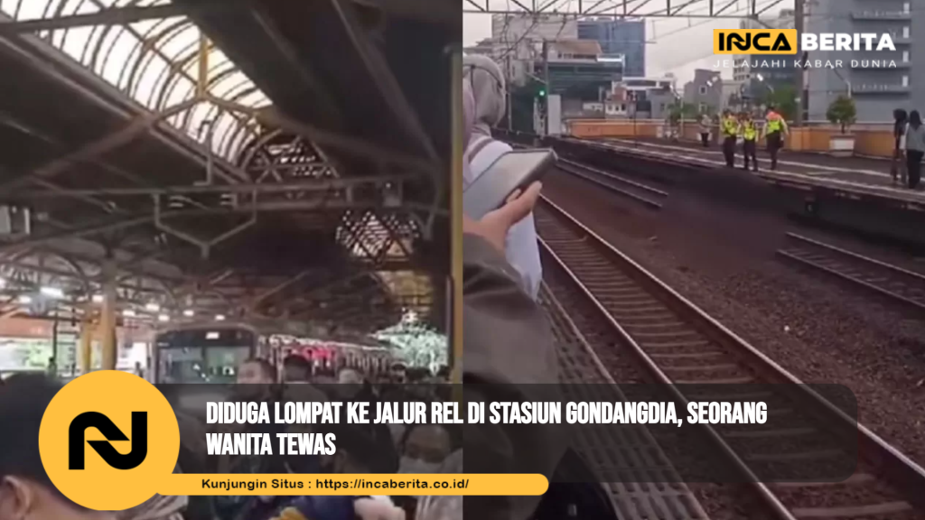 Wanita Lompat ke Jalur Kereta