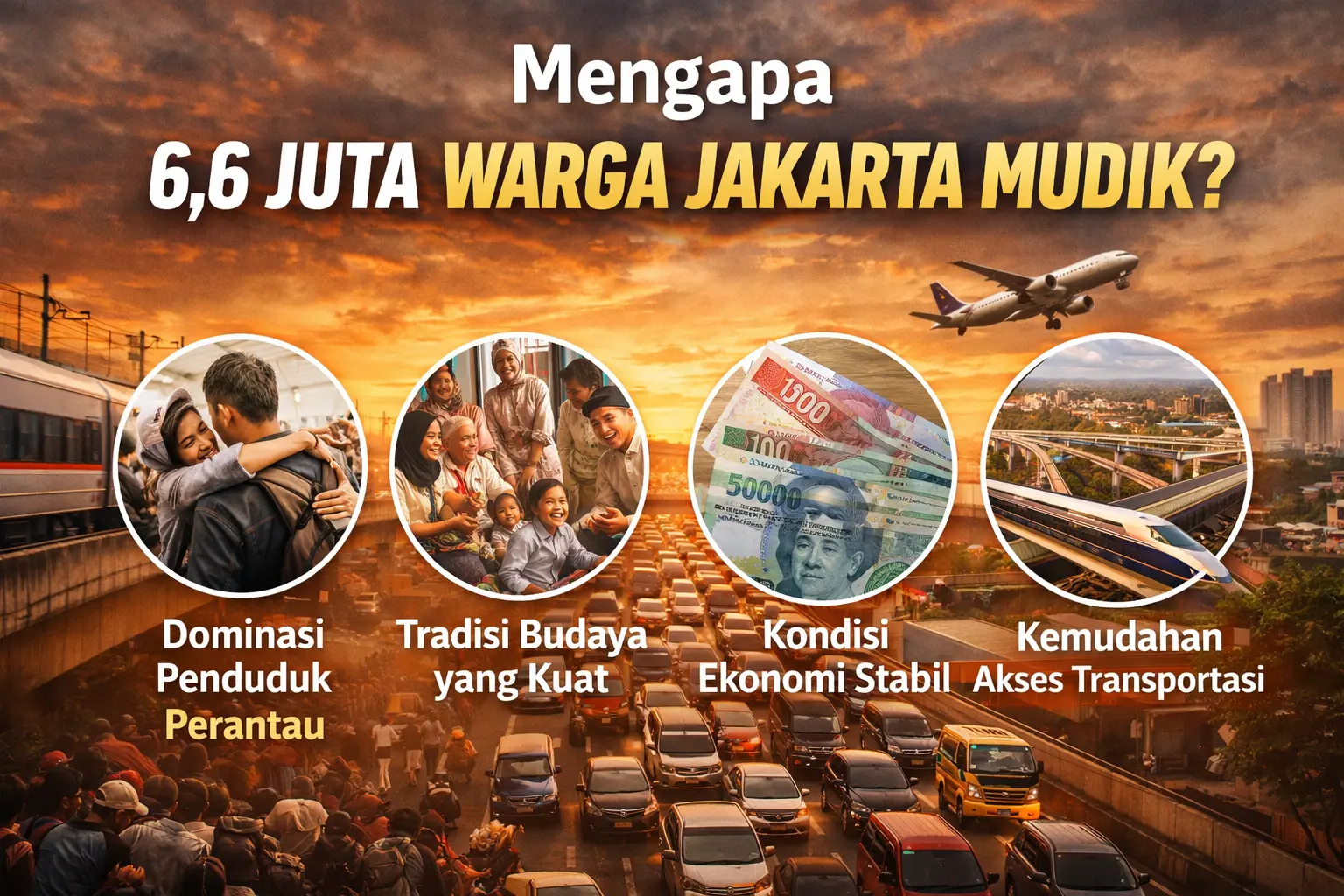 6.6 Juta Warga Jakarta Mudik