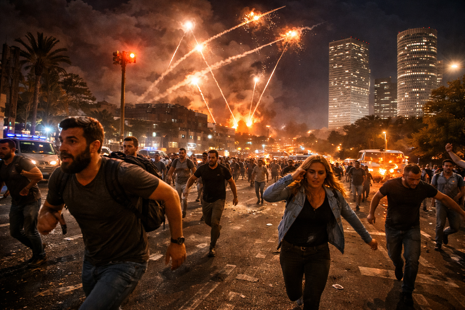 Malam Mencekam di Tel Aviv