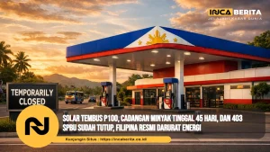 Solar Tembus P100, Cadangan Minyak Tinggal 45 Hari, dan 403 SPBU Sudah Tutup, Filipina Resmi Darurat Energi
