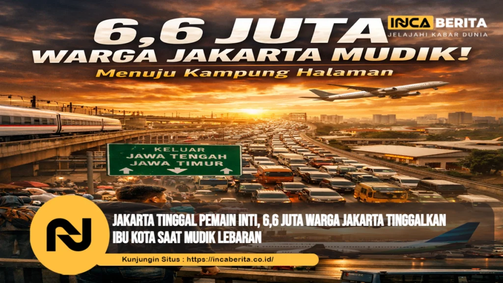 Jakarta Tinggal Pemain Inti, 6,6 Juta Warga Jakarta Tinggalkan Ibu Kota Saat Mudik Lebaran