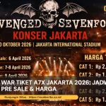 War Tiket A7X Jakarta 2026: Jadwal Pre Sale & Harga