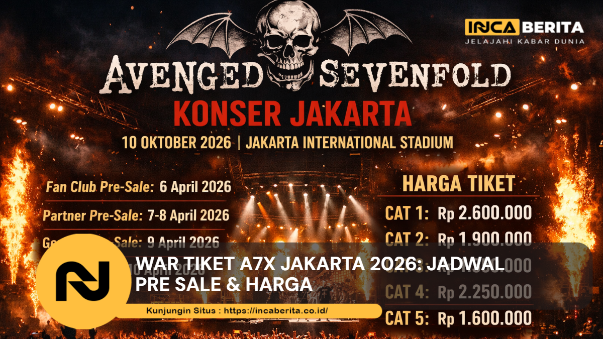 War Tiket A7X Jakarta 2026: Jadwal Pre Sale & Harga
