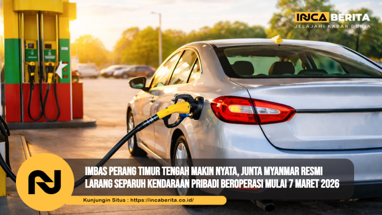 Imbas Perang Timur Tengah Makin Nyata, Junta Myanmar Resmi Larang Separuh Kendaraan Pribadi Beroperasi Mulai 7 Maret 2026