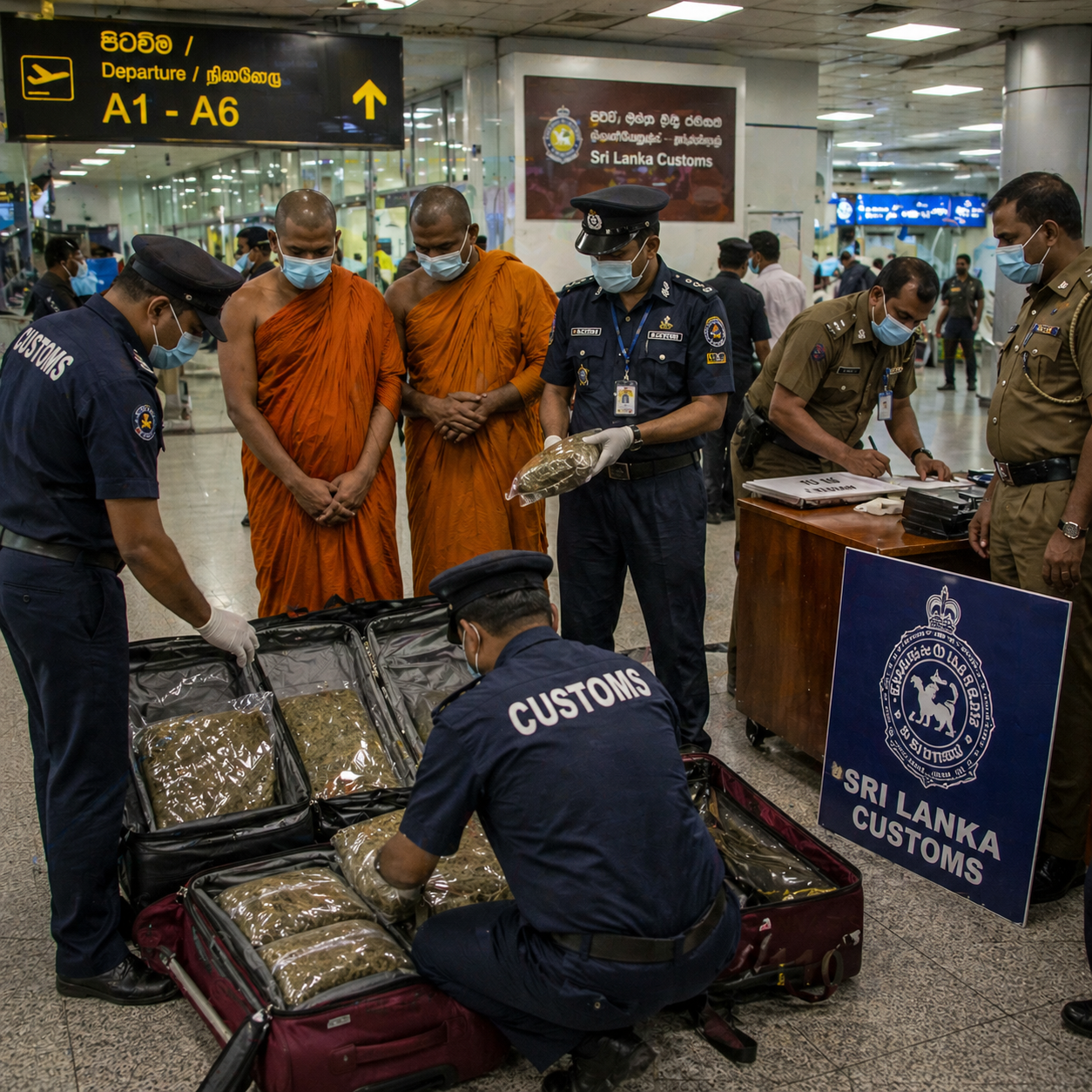 22 Biksu Sri Lanka ditangkap