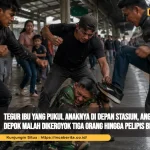 Tegur Ibu yang Pukul Anaknya di Depan Stasiun, Anggota TNI AD Depok Malah Dikeroyok Tiga Orang hingga Pelipis Berdarah