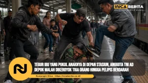 Tegur Ibu yang Pukul Anaknya di Depan Stasiun, Anggota TNI AD Depok Malah Dikeroyok Tiga Orang hingga Pelipis Berdarah