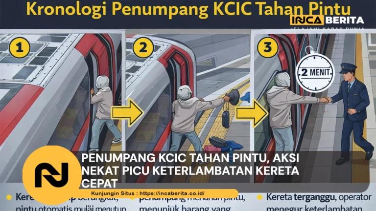 Penumpang KCIC Tahan Pintu, Aksi Nekat Picu Keterlambatan Kereta Cepat