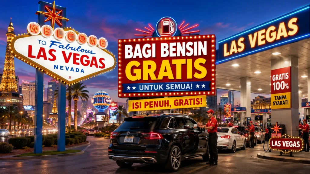 Las Vegas Bagi Bensin Gratis-