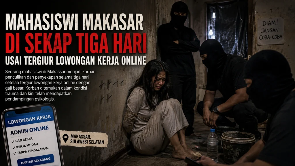 mahasiswi makasar di sekap 