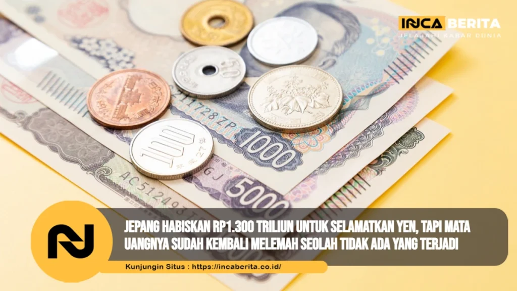 Jepang Habiskan Rp1.300 Triliun untuk Selamatkan Yen, tapi Mata Uangnya Sudah Kembali Melemah Seolah Tidak Ada yang Terjadi