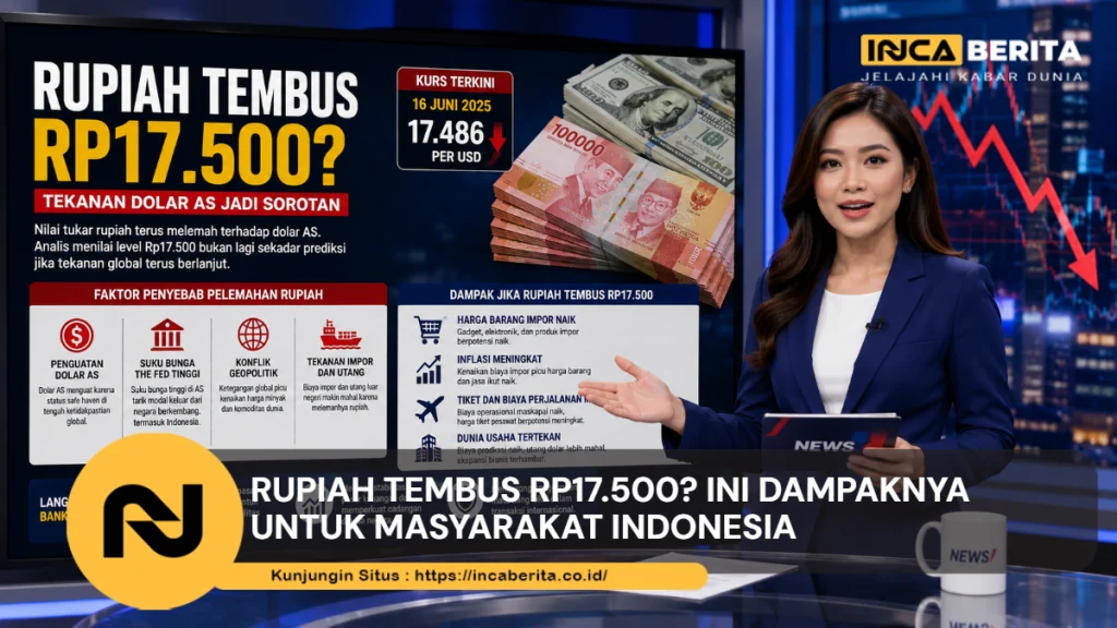 Rupiah Tembus Rp17.500? Ini Dampaknya untuk Masyarakat Indonesia