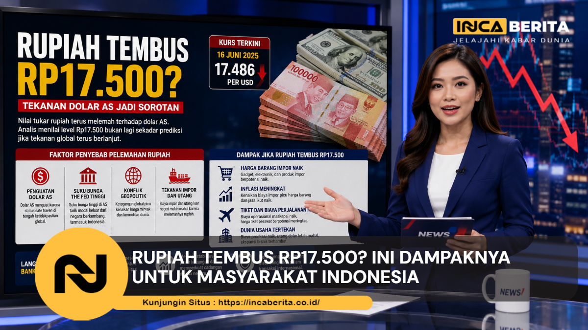Rupiah Tembus Rp17.500? Ini Dampaknya untuk Masyarakat Indonesia