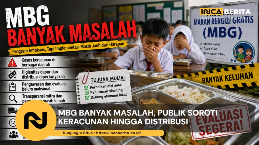 MBG Banyak Masalah, Publik Soroti Keracunan hingga Distribusi