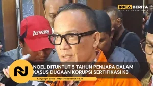 Noel Dituntut 5 tahun Penjara