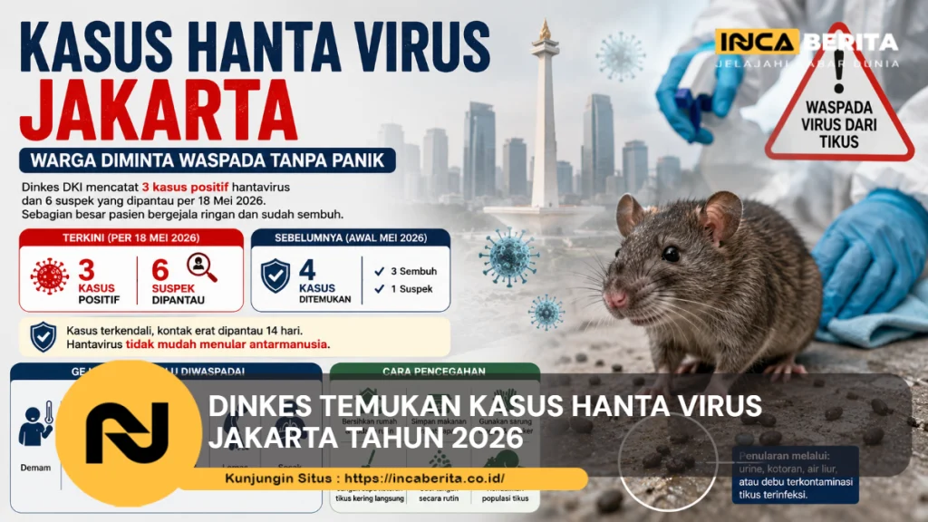 Dinkes Temukan Kasus Hanta Virus Jakarta Tahun 2026