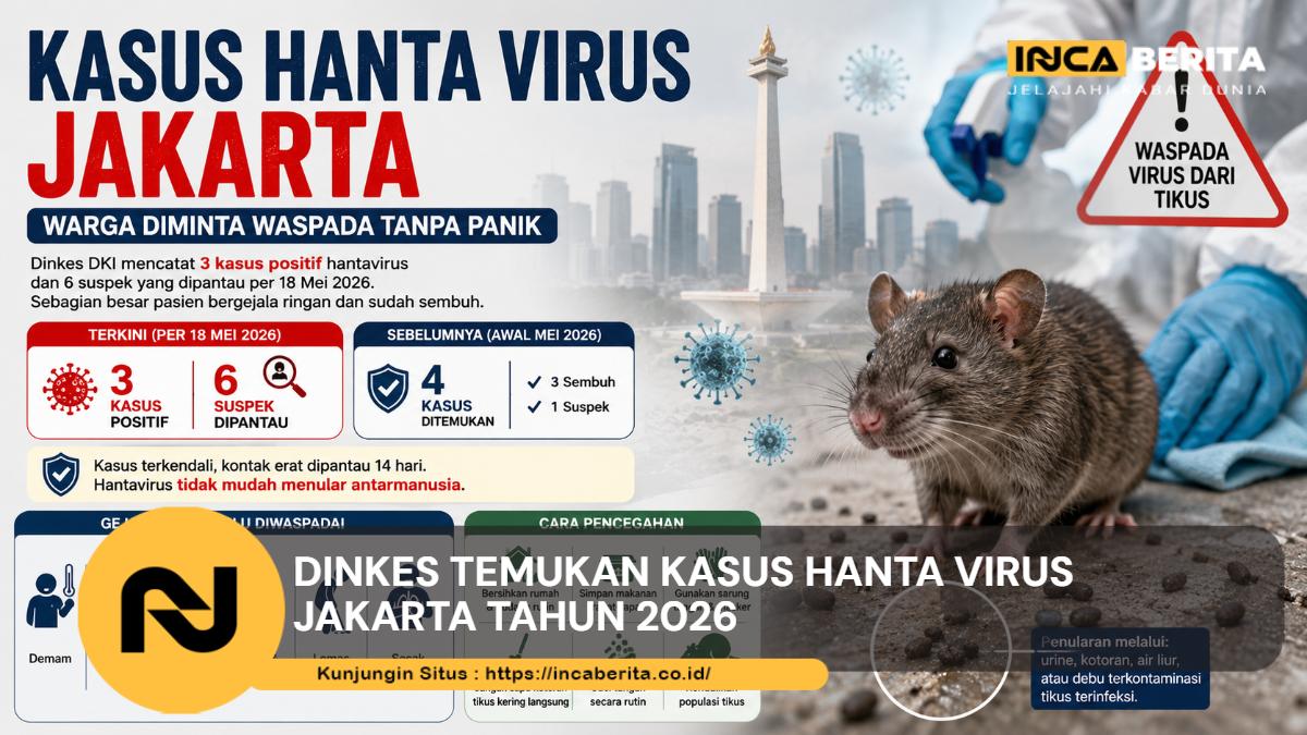 Dinkes Temukan Kasus Hanta Virus Jakarta Tahun 2026