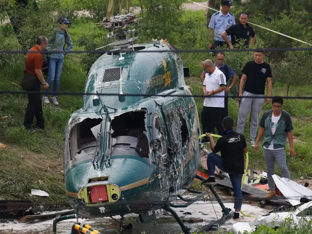 Helicopter Saudi Aramco Jatuh