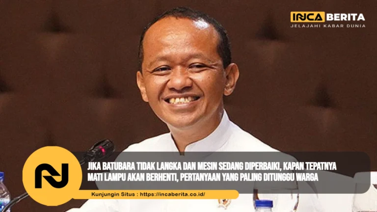 Jika Batubara Tidak Langka dan Mesin Sedang Diperbaiki, Kapan Tepatnya Mati Lampu Akan Berhenti, Pertanyaan yang Paling Ditunggu Warga