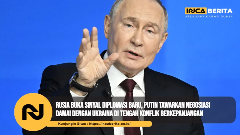 Rusia Buka Sinyal Diplomasi Baru, Putin Tawarkan Negosiasi Damai dengan Ukraina di Tengah Konflik Berkepanjangan