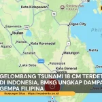 gelombang tsunami 18cm
