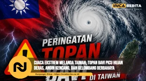 Cuaca Ekstrem Melanda Taiwan, Topan Bavi Picu Hujan Deras, Angin Kencang, dan Gelombang Berbahaya
