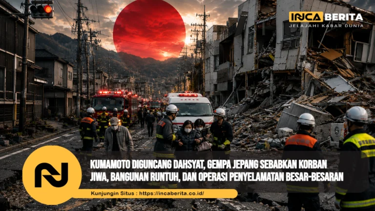 Kumamoto Diguncang Dahsyat, Gempa Jepang Sebabkan Korban Jiwa, Bangunan Runtuh, dan Operasi Penyelamatan Besar-Besaran