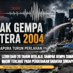 Lebih dari 20 Tahun Berlalu, Dampak Gempa Sumatera 2004 Masih Terlihat pada Pergerakan Daratan Singapura