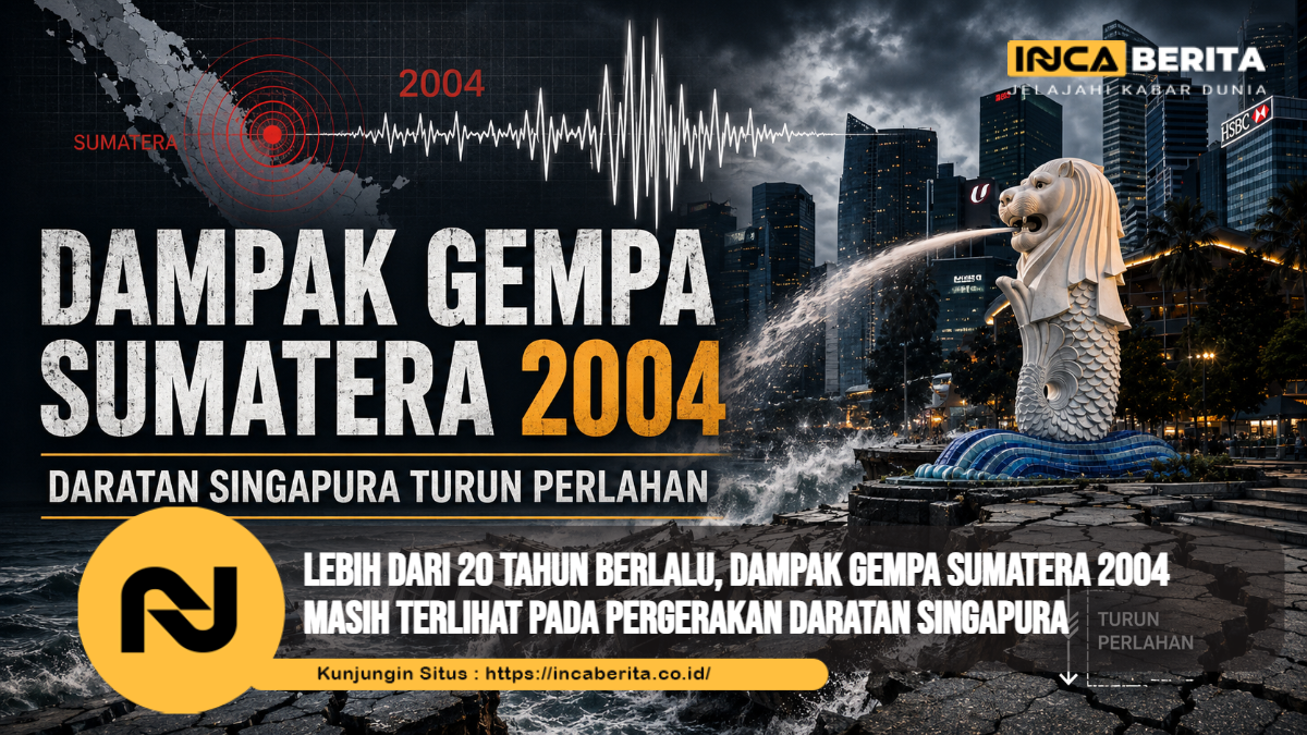 Lebih dari 20 Tahun Berlalu, Dampak Gempa Sumatera 2004 Masih Terlihat pada Pergerakan Daratan Singapura