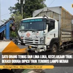 Satu Orang Tewas dan Lima Luka, Kecelakaan Truk Maut Bekasi Diduga Dipicu Truk Terobos Lampu Merah