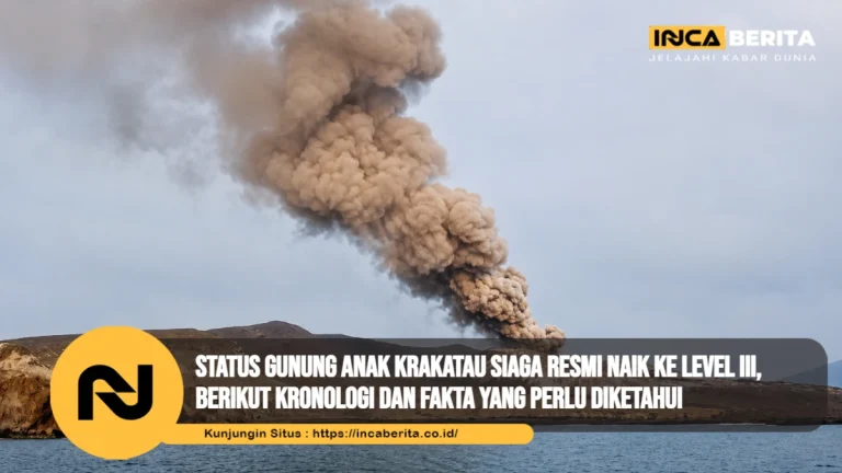 Status Gunung Anak Krakatau Siaga Resmi Naik ke Level III, Berikut Kronologi dan Fakta yang Perlu Diketahui
